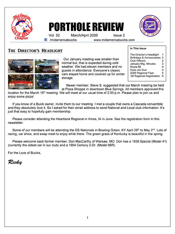 Porthole Review March-April 26