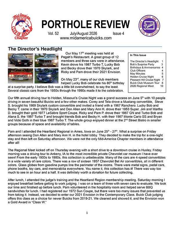 Porthole Review July-August 26